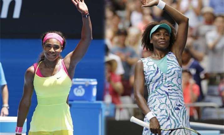 australian open 2015 serena and venus williams advance to