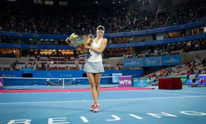 sharapova wins china open back to world number 2