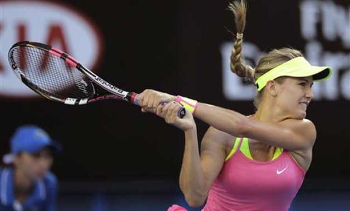 tennis star bouchard happy with performance