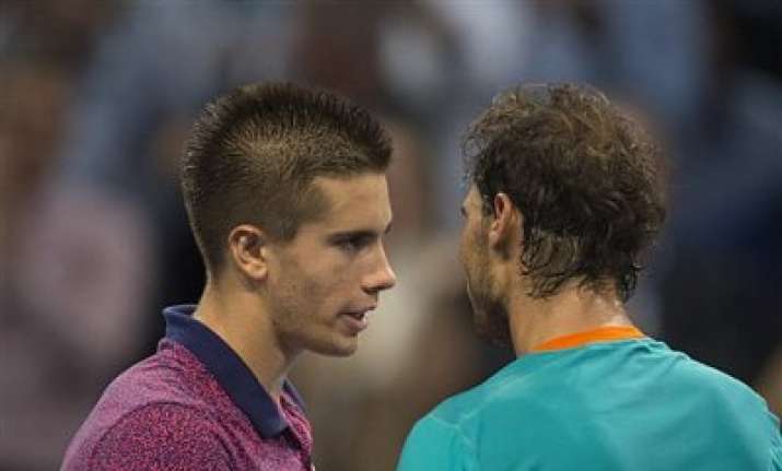 coric upsets nadal to reach swiss indoors semis