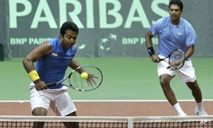 lee hesh win doubles rubber keep the tie alive for india