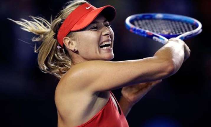 maria sharapova wins 1st round match at australian open