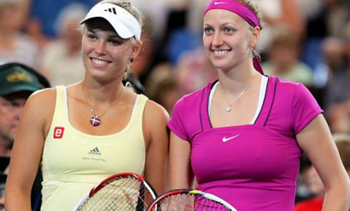 kvitova wozniacki win openers at dubai