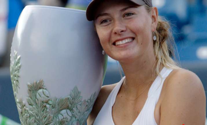 maria sharapova wins cincinnati wta title