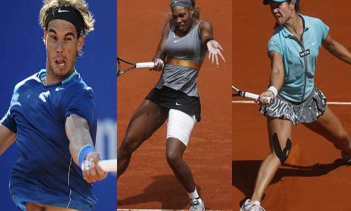 nadal serena li na advance to madrid quarters