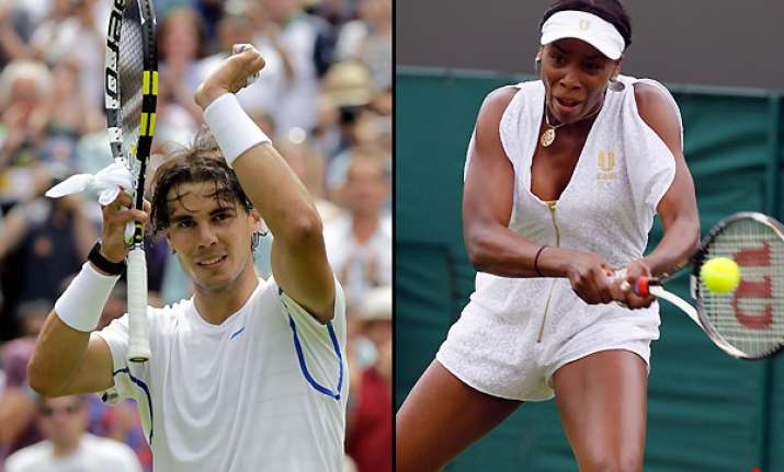 nadal venus williams win opening round matches