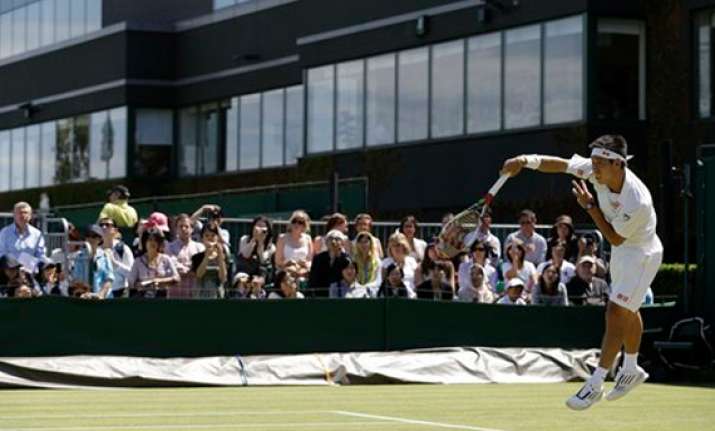 nishikori reaches 3rd round of wimbledon