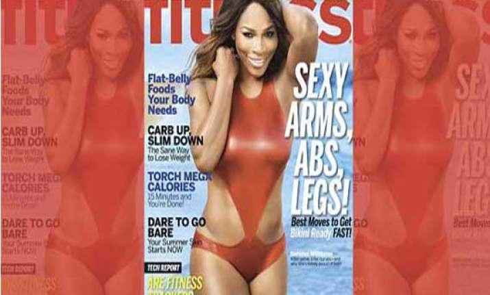 serena williams poses for a fitness magazine