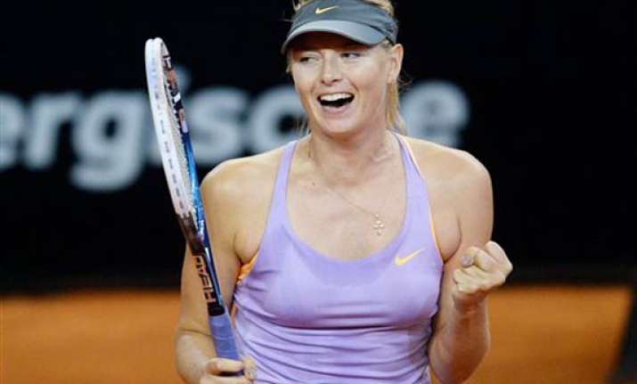 sharapova beats ivanovic in stuttgart final