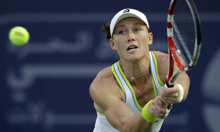 stosur wozniacki advance in dubai azarenka out