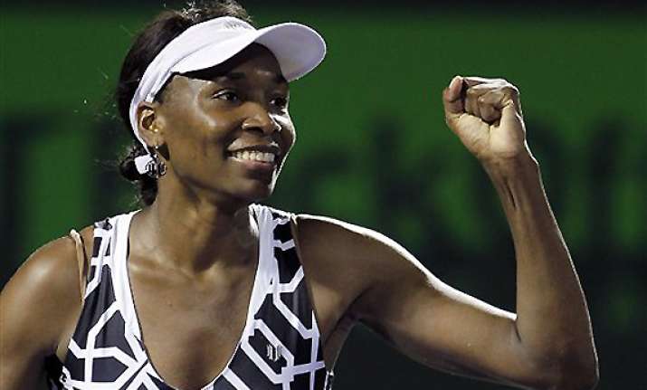 venus williams upsets kvitova at key biscayne