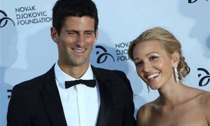 wimbledon champ novak djokovic gets married
