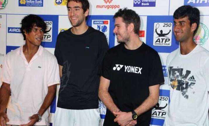 yuki somdev get tough openers at chennai open