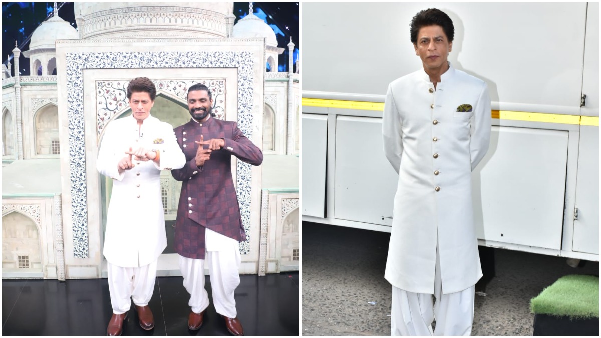 Shah Rukh Meets Salman, Katrina At Baba Siddique's Iftaar Party | Fashion  suits for men, Shahrukh khan, Gents kurta design