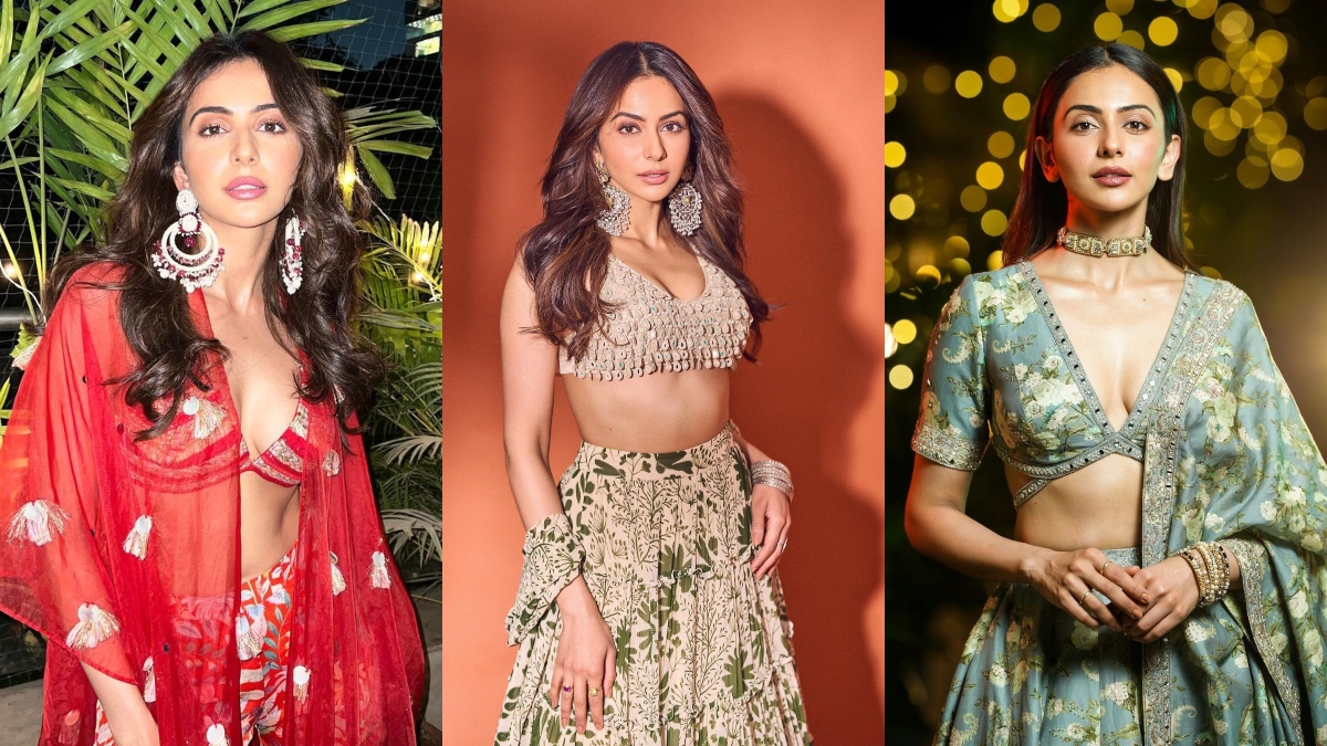 Rakul Prit Six Videos - Rakul Preet Singh keeps it sassy in lehengas with plunging necklines |  Photos