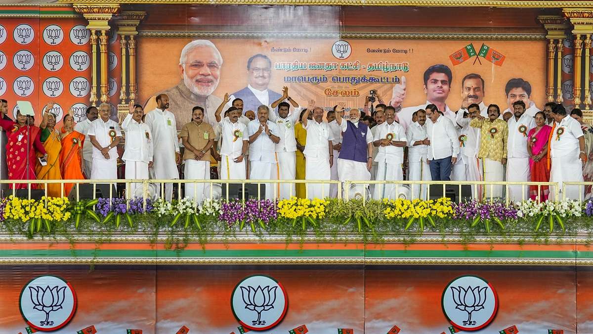 PM Modi continues BJP's outreach in South, hold rallies in Tamil Nadu ...