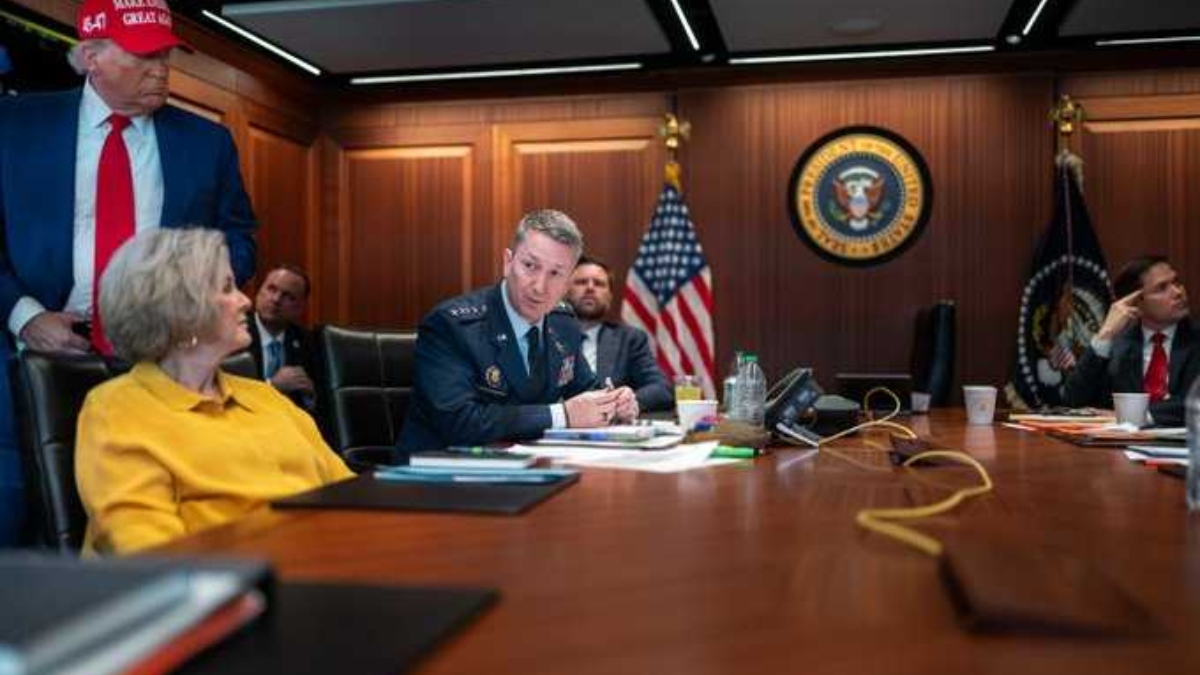 In pics: Trump, top officials oversee US strikes on Iran nuclear sites ...