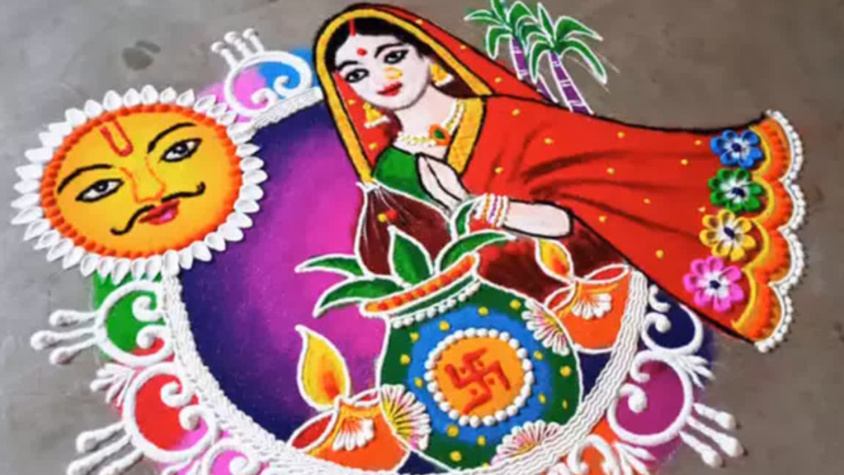 Chhath Puja 2025 rangoli designs: Colourful patterns to celebrate Surya ...