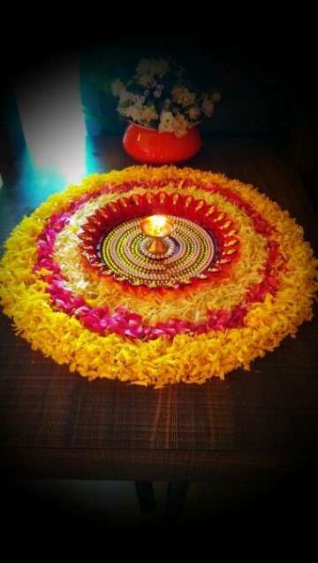 Buy 12 inch rangoli mat handmade pompom rangoli candle holders for diwali