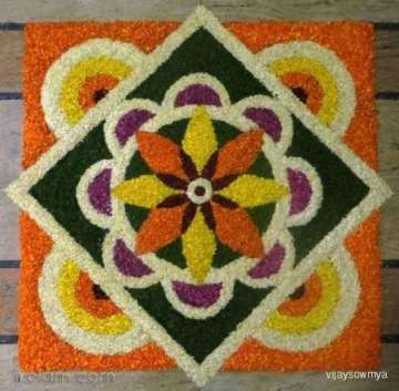 Simple Rangoli Design with Colours for Festivals & Competitions | Latest  Free Style Rangoli on Vimeo