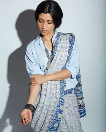 Persian Blue Saree Set with Jacket – Pasha India