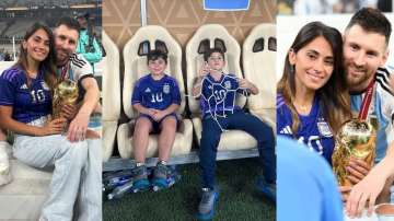 Lionel Messi Celebrates World Cup Win With Wife, Sons: Photos