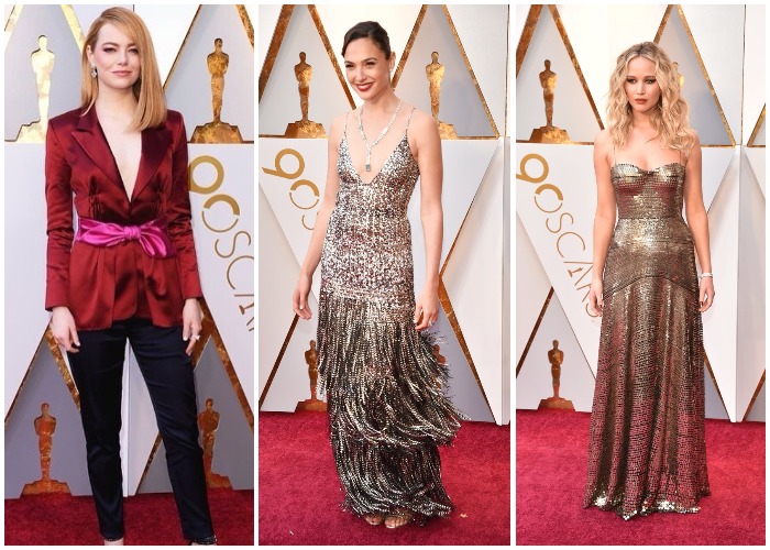 Jennifer Lawrence Hilariously Photobombed Emma Stone on the Red Carpet