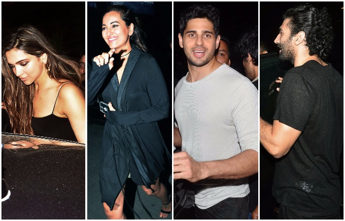 In Pics: Deepika, Sidharth, Aditya and Sonakshi party together at Koko