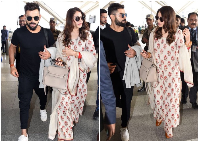 Anushka Sharma, Virat Kohli leave for Mumbai after Delhi reception. See ...