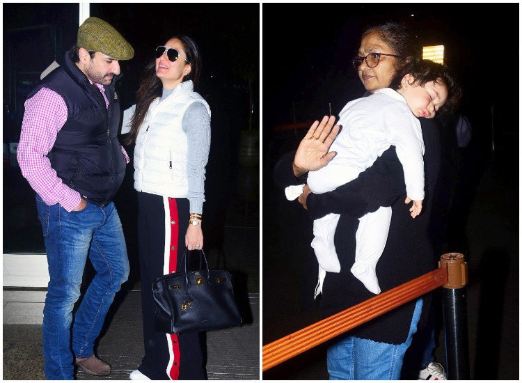 Taimur leaves for Europe to celebrate New Year with parents Saif Ali ...