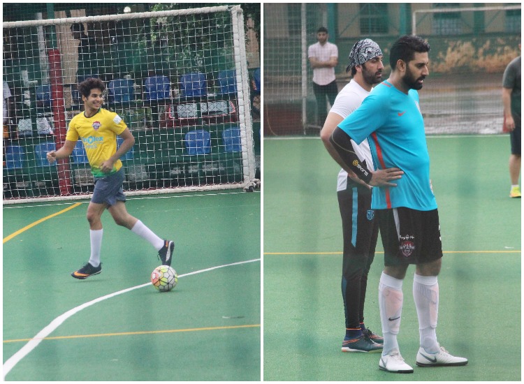 Ranbir Kapoor Ishaan Khatter Enjoy Sunday Football Match