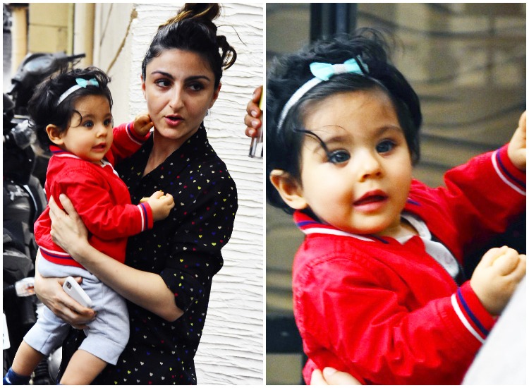 Inaaya Naumi Kemmu is a little red princess cuddled in mother Soha Ali ...