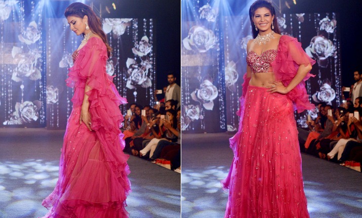 Jacqueline Fernandez dazzles in hot pink at Wedding 