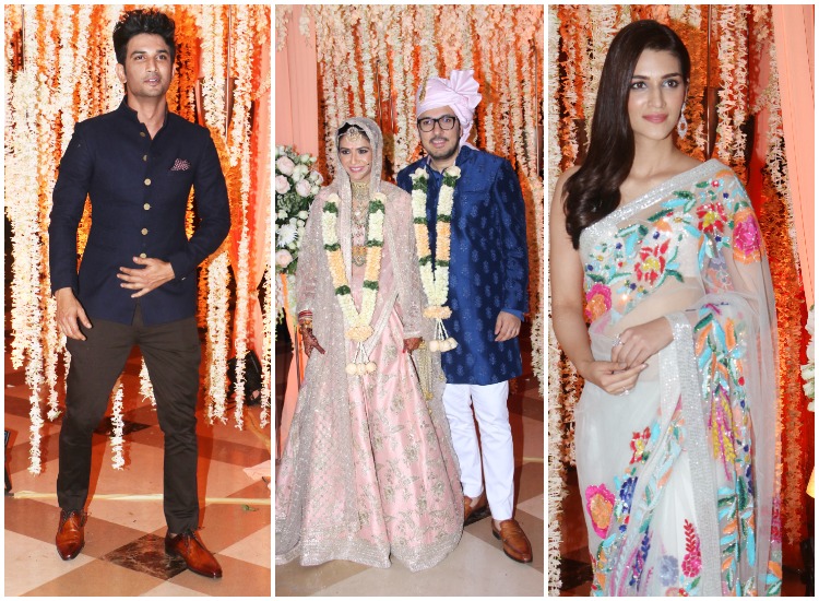 Sushant Singh Rajput Kriti Sanon And Others Attend Producer
