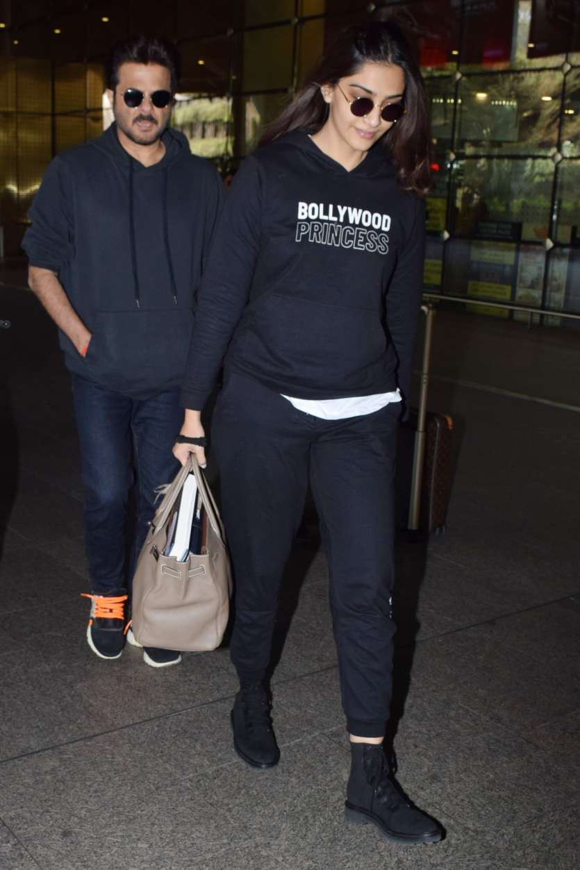 Airport Look Inspo: Father-daughter duo Anil Kapoor and Sonam