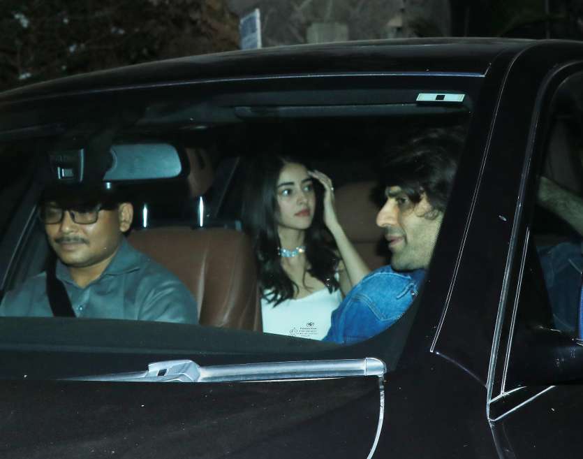 Pati Patni Aur Woh Co-stars Kartik Aaryan And Ananya Panday Arrive ...