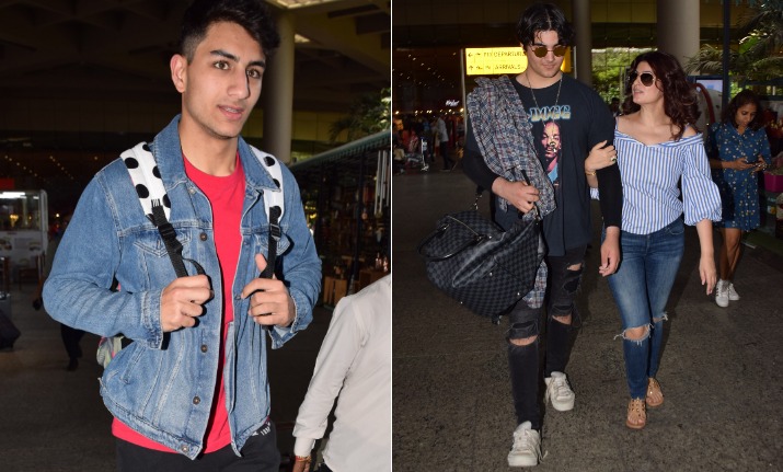 Ibrahim Ali Khan spotted with Twinkle Khanna and Aarav Kumar at Mumbai ...