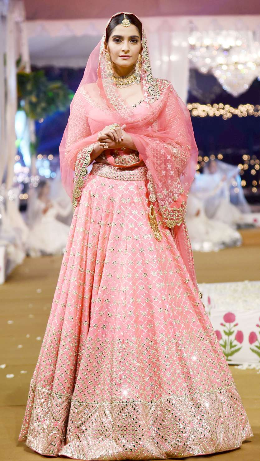 Sonam Kapoor in an Anamika Khanna lehenga