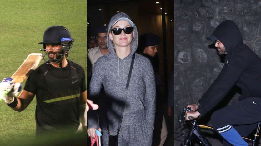 Shahid Kapoor trains for Jersey, Katy Perry arrives in India, Hrithik goes cycling & more