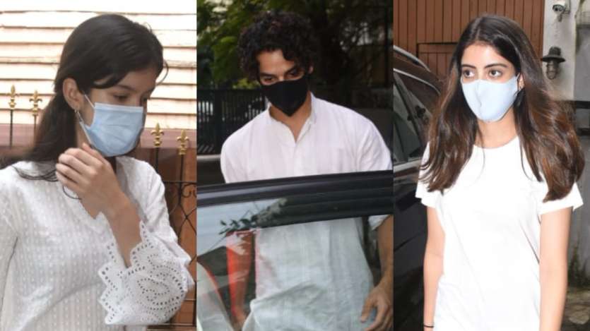 In Pics: Navya Nanda, Ishaan Khattar, others visit Ananya Panday’s ...