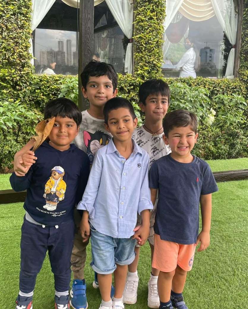 Kareena Kapoor Khan who is quite active on Instagram shared a set of photos featuring her son Taimur and his bunch of friends. She wrote, 