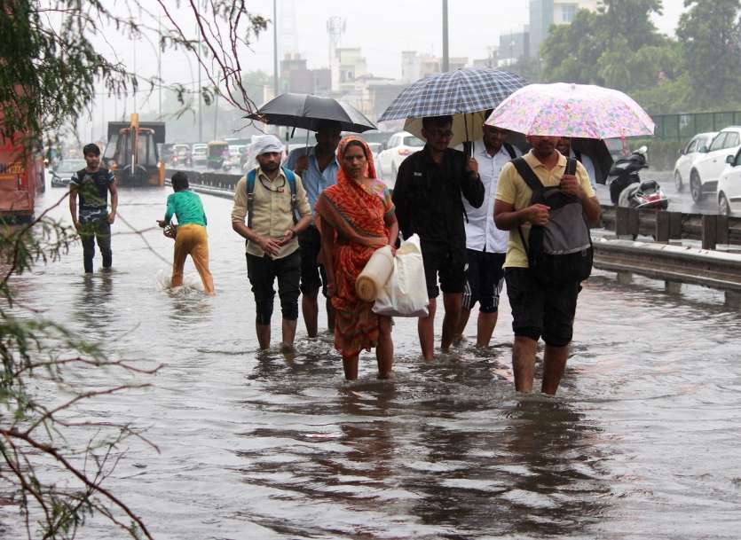 IN PICS | Heavy Rains Cause Waterlogging, Affect Movement Across Delhi-NCR