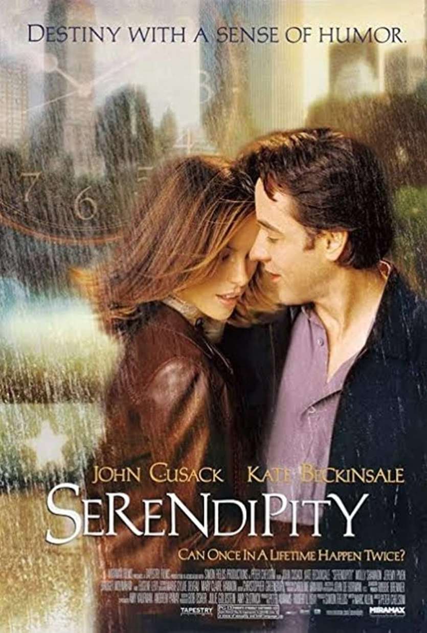 Kate Beckinsale and John Cusack in a romantic moment from Serendipity