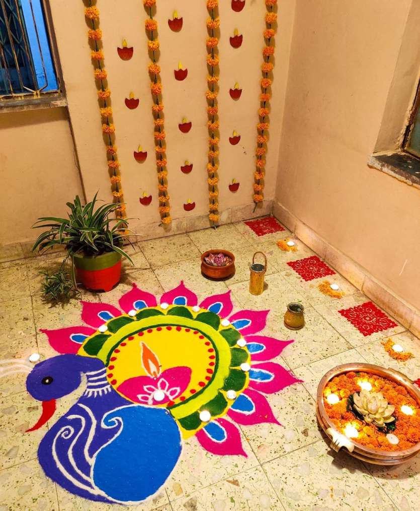 very simple rangoli designs for home