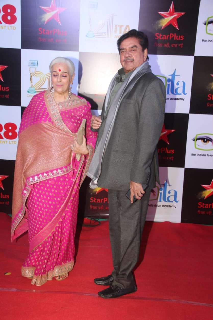 Veteran actor Shatrughan Sinha with wife Poonam Sinha