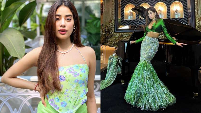 Janhvi Kapoor rocked stylish green outfits with utmost grace and beauty