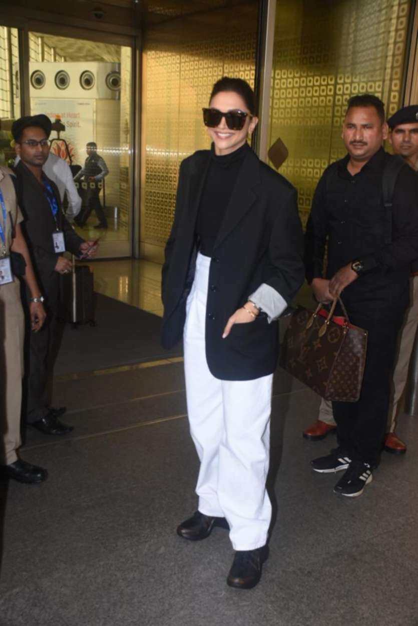 Deepika Padukone Raises Winter Fashion Quotient In A Monotone Look, Carries  A Chic Bag Worth Rs 3 Lakh