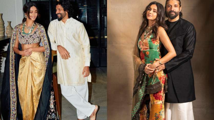 Actor, singer and writer Farhan Akhtar's versatile personality never fails to attract everyone's attention, whether he's wearing a suit or rocking a man bun with a t-shirt and jeans. His wife Shibani Dandekar adds to his peculiar fashion style.