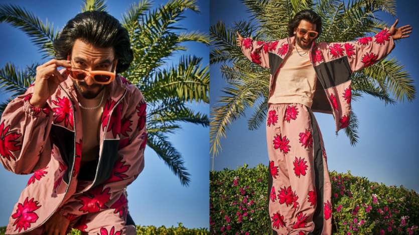 You'll be a little difficult to miss when you arrive wearing flowered cargo pants and a jacket honouring the Best Dressed Men in the Business- Ranveer Singh.