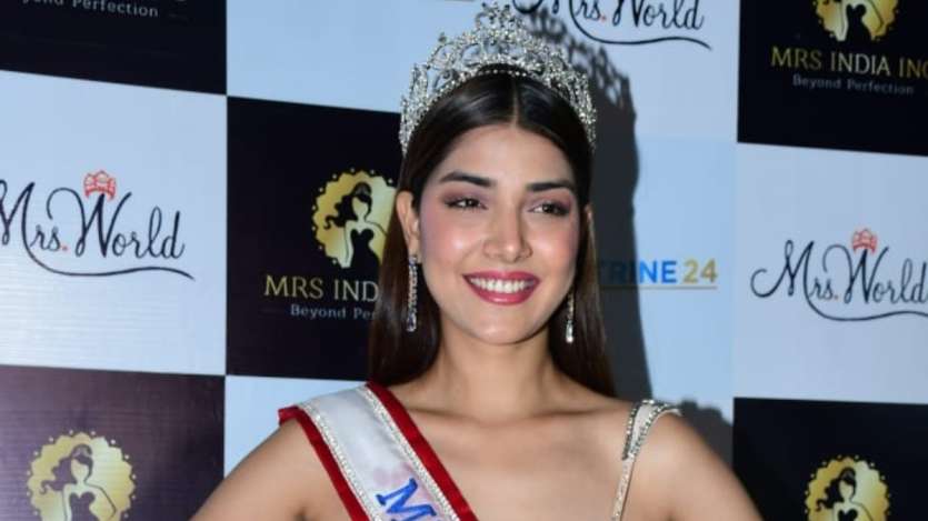 Mrs World 2022 Sargam Kaushal Back In India After Historic Victory